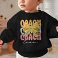 Coach Team Groovy Coquette Bow Cute Back To School Graphic Toddler Sweatshirt Coach Team Groovy Coquette Bow Cute Back To School Graphic Toddler Sweatshirt