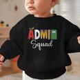 Cute Admin Squad Crew Team Back To School Office Staff Team Graphic Toddler Sweatshirt