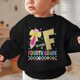 F Is For Fourth Grade Back To School Pencil Bow 4th Grade Graphic Toddler Sweatshirt F Is For Fourth Grade Back To School Pencil Bow 4th Grade Graphic Toddler Sweatshirt