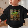 First Day Of 4th Grade Level Begins Back To School Girl Boy Graphic Toddler Sweatshirt First Day Of 4th Grade Level Begins Back To School Girl Boy Graphic Toddler Sweatshirt