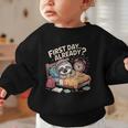 First Day Already Sloth Alarm Clock Back To School Graphic Toddler Sweatshirt First Day Already Sloth Alarm Clock Back To School Graphic Toddler Sweatshirt