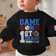 Game On First Grade Boy Baseball Back To School Graphic Toddler Sweatshirt