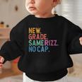 Gen Z Back To School New Grade Same Rizz No Cap Graphic Toddler Sweatshirt