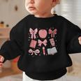 Happy Back To School 1st Day Toddler Girl Boho Coquette Bows Graphic Toddler Sweatshirt Happy Back To School 1st Day Toddler Girl Boho Coquette Bows Graphic Toddler Sweatshirt