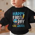 Happy First Day Of 4th Grade Student Back To School Graphic Toddler Sweatshirt Happy First Day Of 4th Grade Student Back To School Graphic Toddler Sweatshirt
