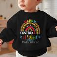 Happy First Day Of School Nurse Rainbow Back To School Graphic Toddler Sweatshirt