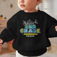 Hello 2nd Grade Back To School First Day Of School Graphic Toddler Sweatshirt