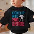 Kickflip Into 2nd Grade Skateboard Lover Back To School Graphic Toddler Sweatshirt