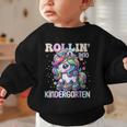 Kindergarten Back To School First Day Girls Rollin Unicorn Graphic Toddler Sweatshirt Kindergarten Back To School First Day Girls Rollin Unicorn Graphic Toddler Sweatshirt