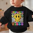 Kindergarten Vibes Smile Face Back To School Kinder Girl Kid Graphic Toddler Sweatshirt Kindergarten Vibes Smile Face Back To School Kinder Girl Kid Graphic Toddler Sweatshirt