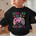 Leveled Up To High School Gaming Fun Back To School Tie Dye Graphic Toddler Sweatshirt Leveled Up To High School Gaming Fun Back To School Tie Dye Graphic Toddler Sweatshirt