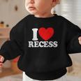 I Love Recess Red Heart Back To School Kids Recess Graphic Toddler Sweatshirt