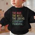 Man Myth The Legend Assistant Principal Dad Back To School Graphic Toddler Sweatshirt