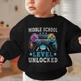 Middle School Level Unlocked Gamer First Day Back To School Graphic Toddler Sweatshirt Middle School Level Unlocked Gamer First Day Back To School Graphic Toddler Sweatshirt