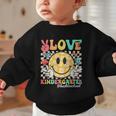 Peace Love Kindergarten Smile Face Back To School Girls Kids Graphic Toddler Sweatshirt Peace Love Kindergarten Smile Face Back To School Girls Kids Graphic Toddler Sweatshirt