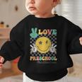 Peace Love Preschool Smile Face Back To School PRESCHOOL Graphic Toddler Sweatshirt