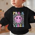 Pre-K Vibes Groovy Back To School PreK Preschool Girls Kids Graphic Toddler Sweatshirt