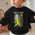 Ready To Crush Fourth Grade Softball USA Flag Back To School Graphic Toddler Sweatshirt Ready To Crush Fourth Grade Softball USA Flag Back To School Graphic Toddler Sweatshirt