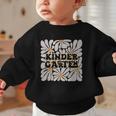 Retro Flower Power Squared Kindergarten Back To School Graphic Toddler Sweatshirt