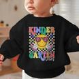 Retro Groovy Kinder Garten Vibes Smile Team Back To School Graphic Toddler Sweatshirt Retro Groovy Kinder Garten Vibes Smile Team Back To School Graphic Toddler Sweatshirt