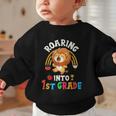 Roaring Into First Grade Lion 1st Grade Back To School Graphic Toddler Sweatshirt Roaring Into First Grade Lion 1st Grade Back To School Graphic Toddler Sweatshirt