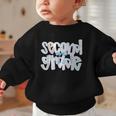 Second Grade Student Back To School Pastel Floral Bow Graphic Toddler Sweatshirt