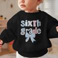 Sixth Grade Coquette Bow Pencil First Day Back To School Graphic Toddler Sweatshirt