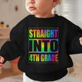 Straight Into 4th Grade Fourth Grade Back To School Graphic Toddler Sweatshirt