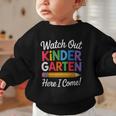 Watch Out Kindergarten Here I Come Back To School Kids Graphic Toddler Sweatshirt Watch Out Kindergarten Here I Come Back To School Kids Graphic Toddler Sweatshirt