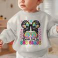 Back To School Bruh I'm In 2nd Grade Cute Girls Messy Bun Graphic Toddler Sweatshirt