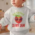 Back To School Reading Is My Jam School Librarian Premium Tri-Blend Graphic Toddler Sweatshirt