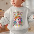 Crush First Grade Girls Back To School Unicorn First Day Graphic Toddler Sweatshirt
