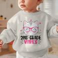 Cute 2nd Grade Vibes Cat Kitten Lover Back To School Girls Graphic Toddler Sweatshirt Cute 2nd Grade Vibes Cat Kitten Lover Back To School Girls Graphic Toddler Sweatshirt