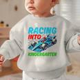 Racing Into Kindergarten Race Car Driver Back To School Performance Graphic Toddler Sweatshirt