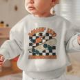 Rolling Into Kindergarten Retro Groovy Back To School Kids Graphic Toddler Sweatshirt Rolling Into Kindergarten Retro Groovy Back To School Kids Graphic Toddler Sweatshirt