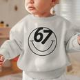 Six Seven Meme Viral Internet Sound 67 Back To School Graphic Toddler Sweatshirt