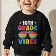 10th Grade Back To School Sunglasses Vibes Retro First Day Graphic Toddler Sweatshirt 10th Grade Back To School Sunglasses Vibes Retro First Day Graphic Toddler Sweatshirt