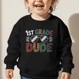 1st Grade Dude Sunglasses First Day Of Back To School Boys Graphic Toddler Sweatshirt