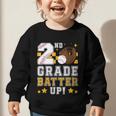 2nd Grade Batter Up Baseball First Day Back To School Graphic Toddler Sweatshirt 2nd Grade Batter Up Baseball First Day Back To School Graphic Toddler Sweatshirt