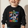 2nd Grade And Beyond Second Grade Astronaut Back To School Graphic Toddler Sweatshirt