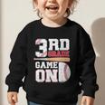 3rd Grade Game On Back To School Baseball Boy Third Grade Graphic Toddler Sweatshirt