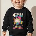 4th Grade Back To School Baseball Drip Ice Cream Game On Graphic Toddler Sweatshirt 4th Grade Back To School Baseball Drip Ice Cream Game On Graphic Toddler Sweatshirt