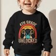 4th Grade Unlocked Level Up Gamer Back To School Fourth Graphic Toddler Sweatshirt