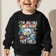 4th Grade Is Out Of This World Back To School Astronaut Graphic Toddler Sweatshirt