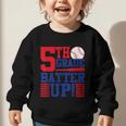 5th Grade Batter Up Back To School Fifth Grade Baseball Boys Graphic Toddler Sweatshirt