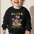 Aloha Preschool Flamingo Hawaii Back To School Kids Girl Graphic Toddler Sweatshirt Aloha Preschool Flamingo Hawaii Back To School Kids Girl Graphic Toddler Sweatshirt