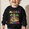 Aloha Preschool Pineapple Hawaii Back To School Kids Girl Graphic Toddler Sweatshirt