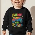 Back To School 1st Grade Boys Gamer First Day School Level Graphic Toddler Sweatshirt Back To School 1st Grade Boys Gamer First Day School Level Graphic Toddler Sweatshirt