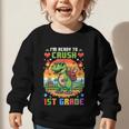 Back To School 1St Grade Boys I'm Ready To Crush Dinosaur Graphic Toddler Sweatshirt Back To School 1St Grade Boys I'm Ready To Crush Dinosaur Graphic Toddler Sweatshirt