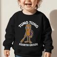 Back To School 4th Grade Italian Brainrot Tung Tung Sahur Graphic Toddler Sweatshirt Back To School 4th Grade Italian Brainrot Tung Tung Sahur Graphic Toddler Sweatshirt